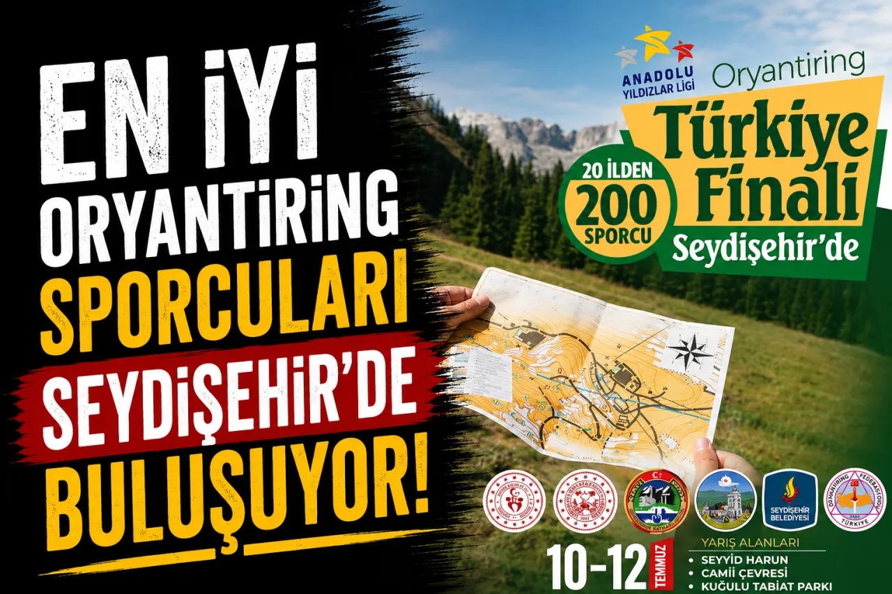 Anadolu Yıldızlar Ligi Oryantiring Türkiye Finalleri Seydişehir’de Düzenlenecek