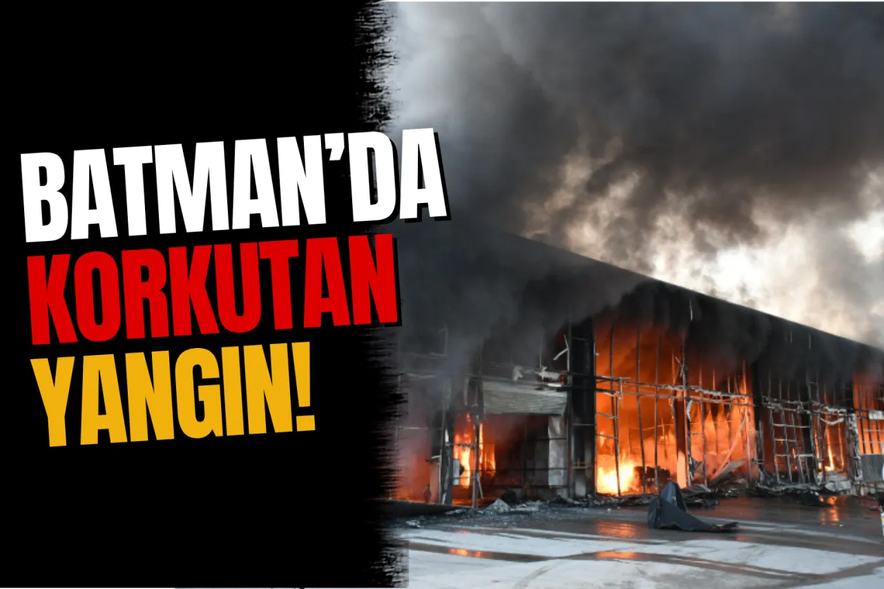 OSB'de Zincir Market Deposunda Yangın: Ekipler Müdahale Etti