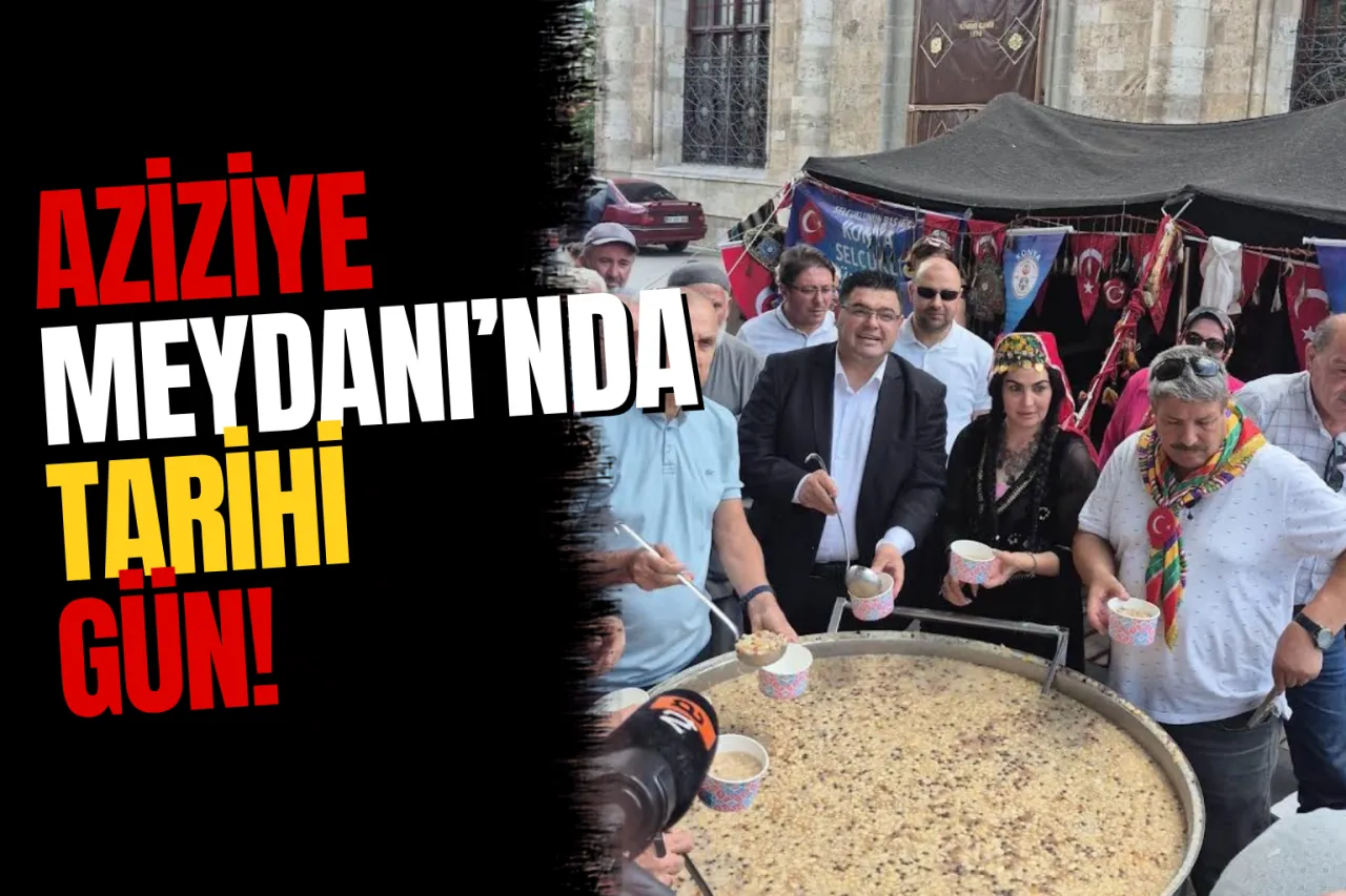 Konya Aziziye Meydanı'nda Türk Kültürü Buluşması: Binlerce Kişi Katıldı