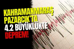 Kahramanmaraş Pazarcık'ta 4.2 Büyüklüğünde Deprem: Vatandaşlar Sokağa Döküldü