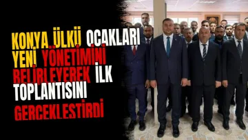 Konya Ülkü Ocakları yeni yönetimini belirleyerek ilk toplantısını gerçekleştirdi