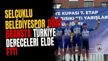 Selçuklu Belediyespor dört branşta Türkiye dereceleri elde etti