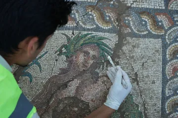 Kültür Bakanı Ersoy: 3. Yüzyıla Ait "Genç Eurymedon" Mozaiği Gün Yüzüne Çıkarıldı