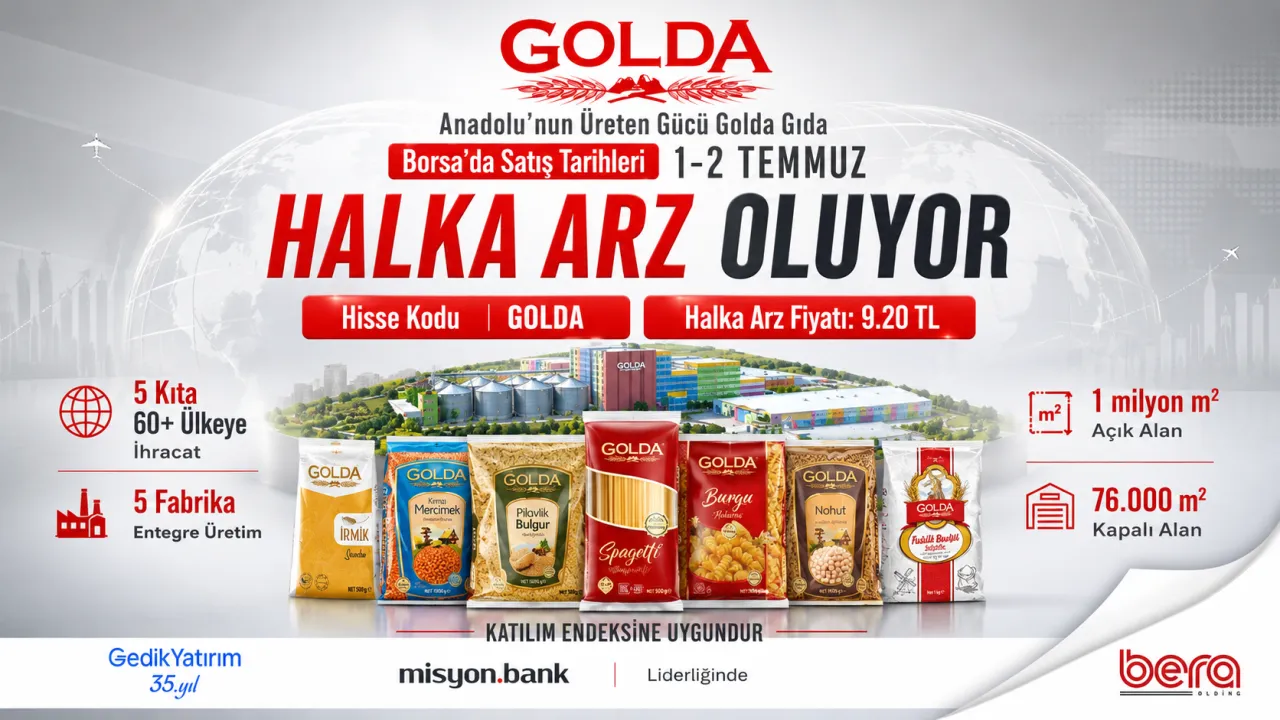 Konya’nın Köklü Markası Bera Holding Golda Gıda Halka Arz Oluyor