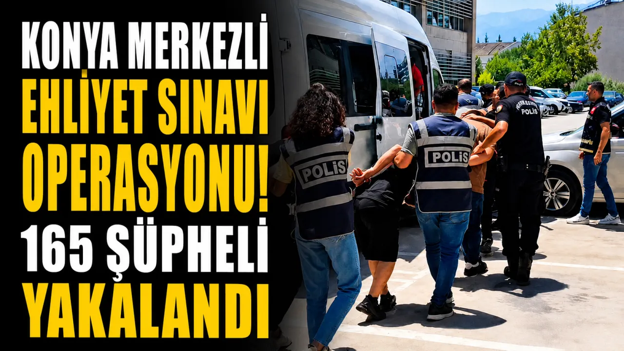 Konya Merkezli Ehliyet Sınavı Operasyonunda Gözaltı Sayısı 165’e Yükseldi