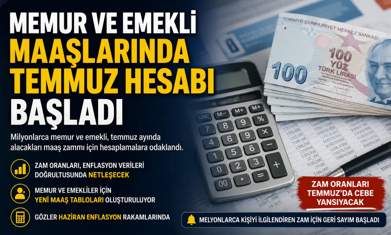 Memur Ve Emekli Maaşlarında Temmuz Hesabı Başladı