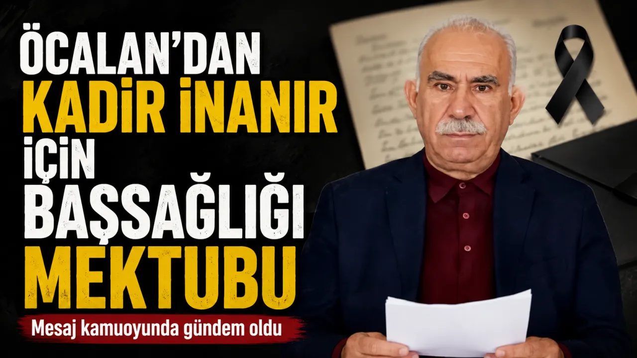 Abdullah Öcalan’dan Kadir İnanır İçin Başsağlığı Mesajı