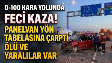 Kocaeli Kartepe'de Feci Kaza: Panelvan Tabela Direğine Çarptı, 1 Ölü 2 Yaralı