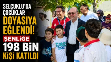 Selçuklu’da Çocuklar Doyasıya Eğlendi! Şenliğe 198 Bin Kişi Katıldı