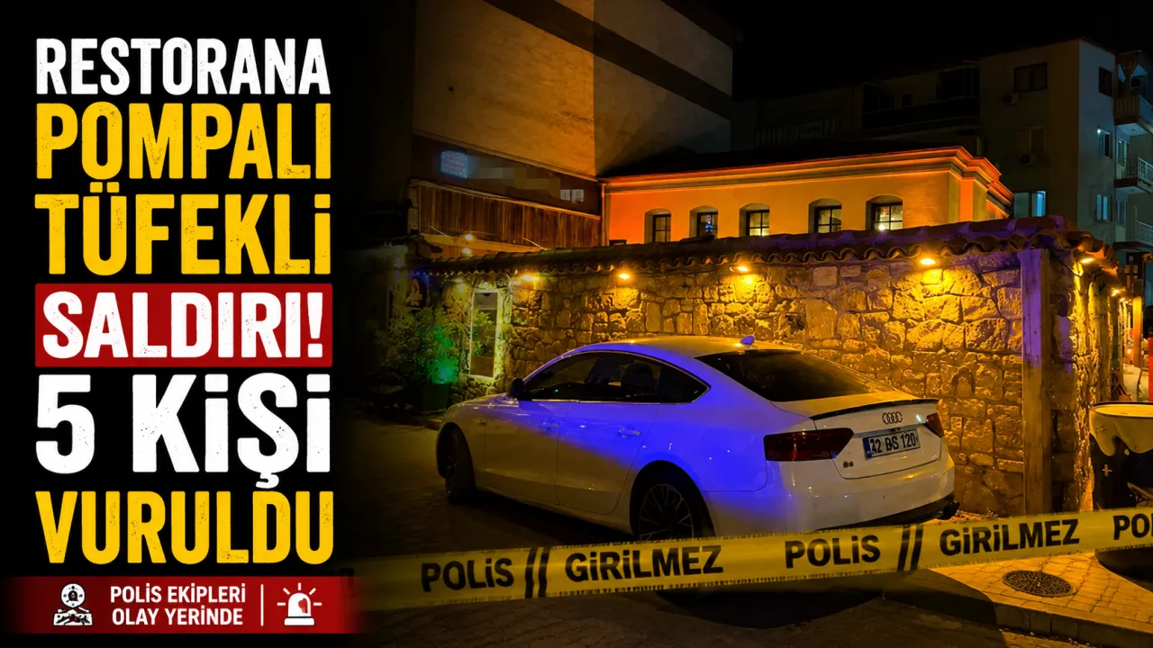 Restoran Önünde Dehşet! Motosikletli Saldırıda 5 Kişi Yaralandı