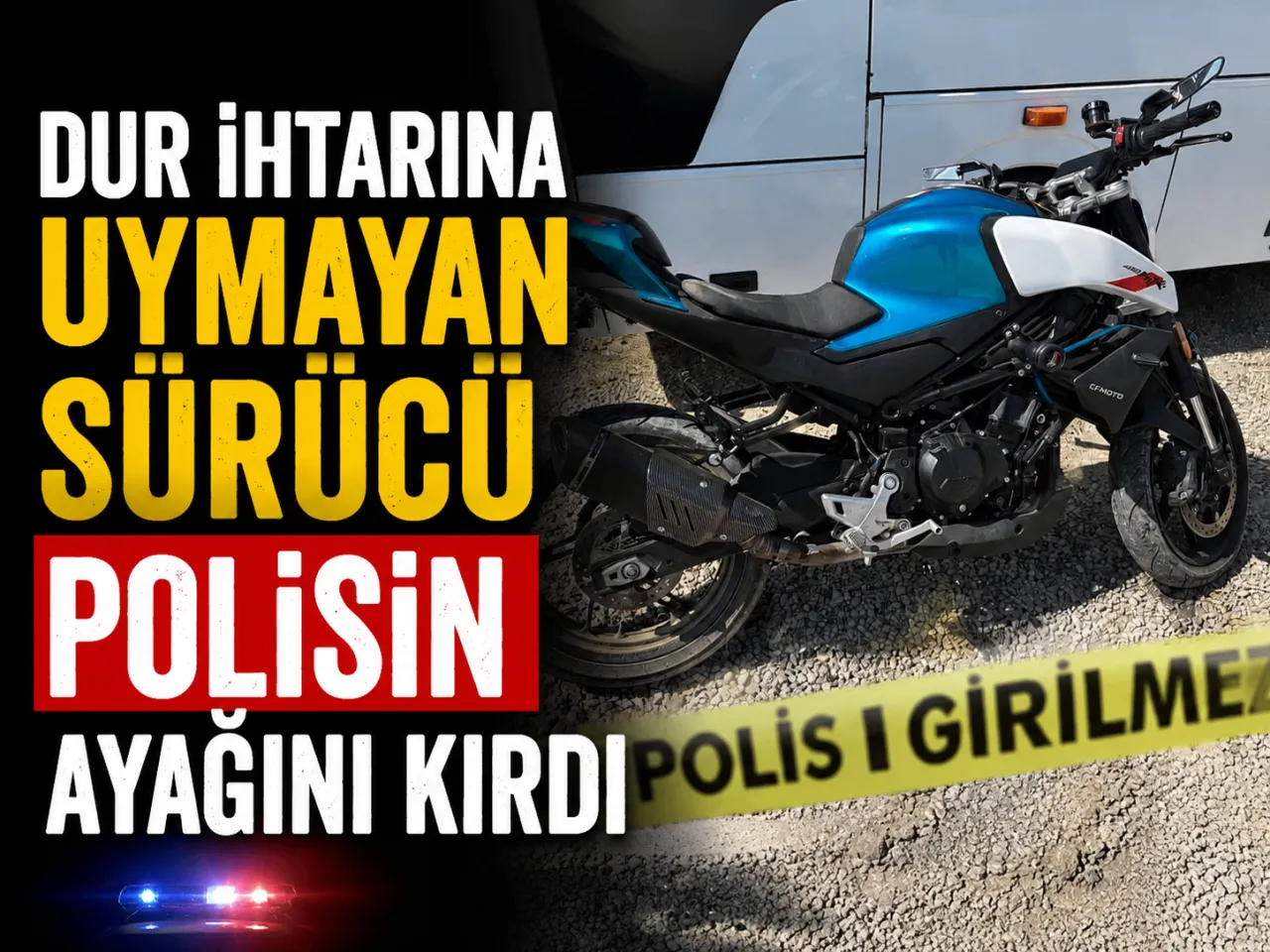 Kocaeli’de Dur İhtarına Uymayan Motosikletli Polis Memurunu Yaraladı