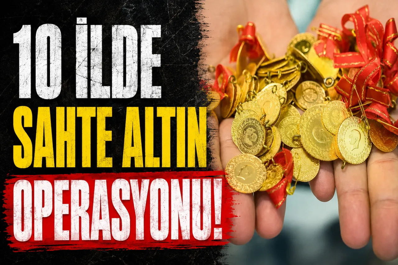 Sahte Altın Şebekesine Büyük Darbe! 10 İlde Dev Operasyon