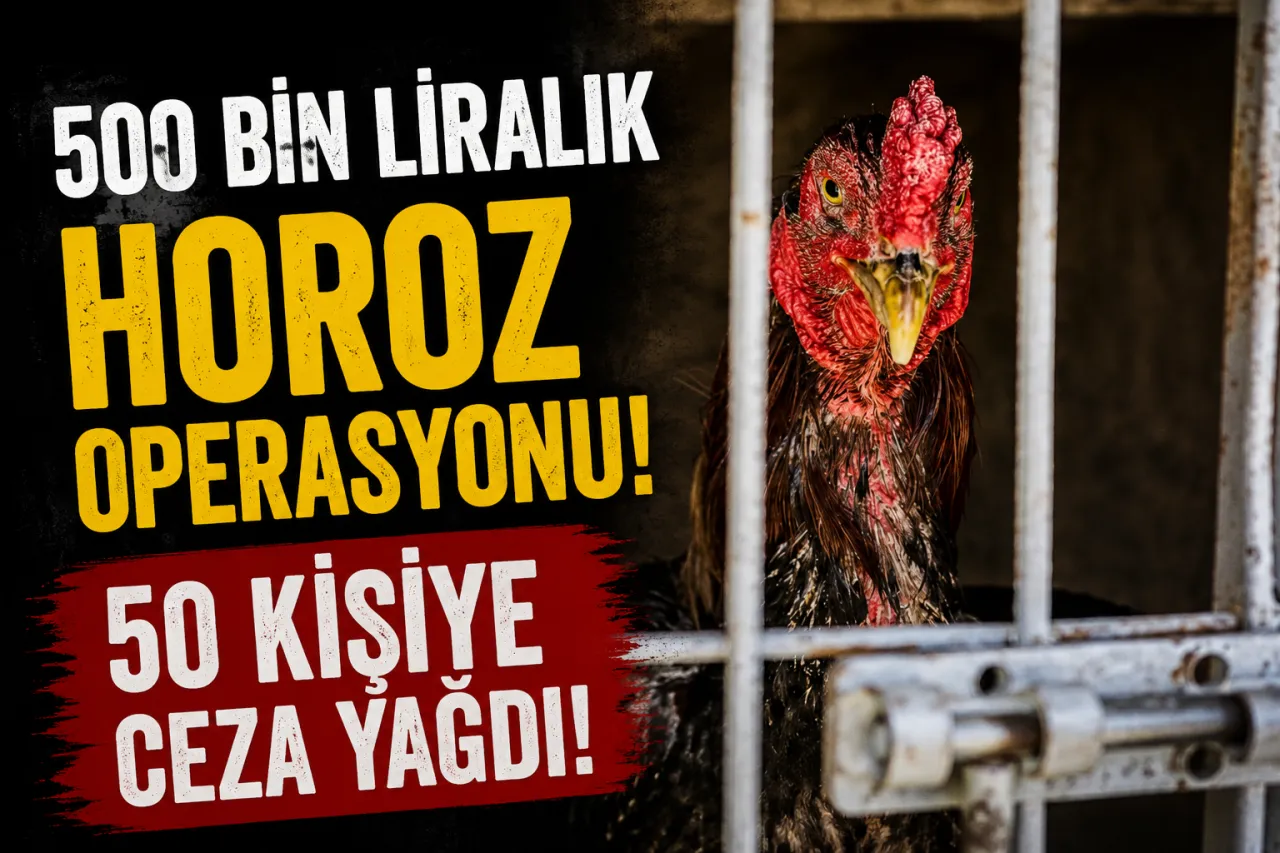 500 Bin Liralık Horoz Operasyonu! 50 Kişiye Ceza Yağdı