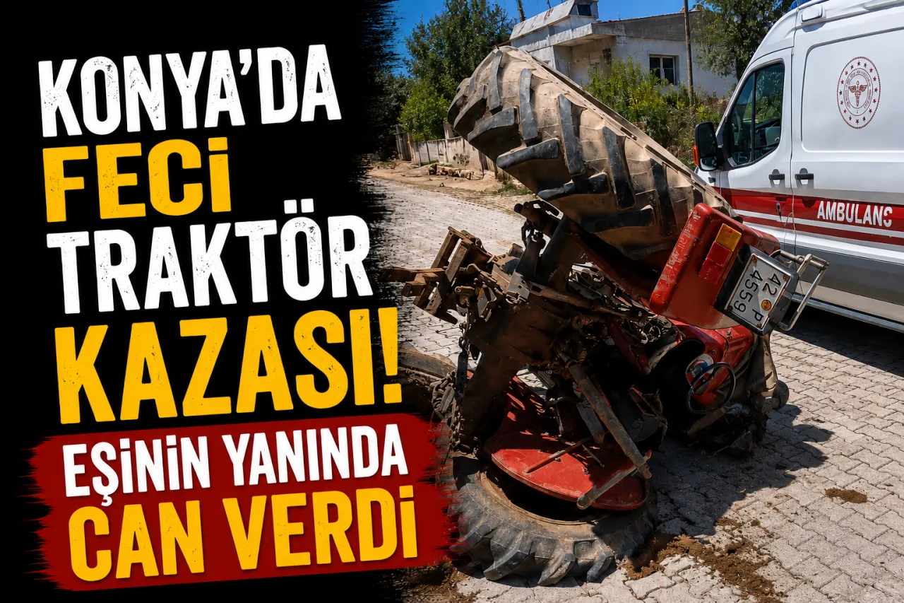 Konya Doğanhisar’da Traktör Devrildi: Ramazan Korkmaz Hayatını Kaybetti