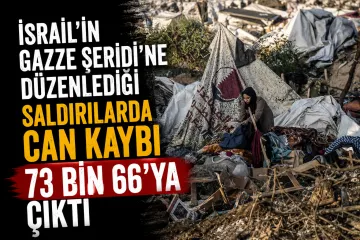 İsrail'in Gazze Saldırılarında Can Kaybı 73 Bin 66'ya Yükseldi