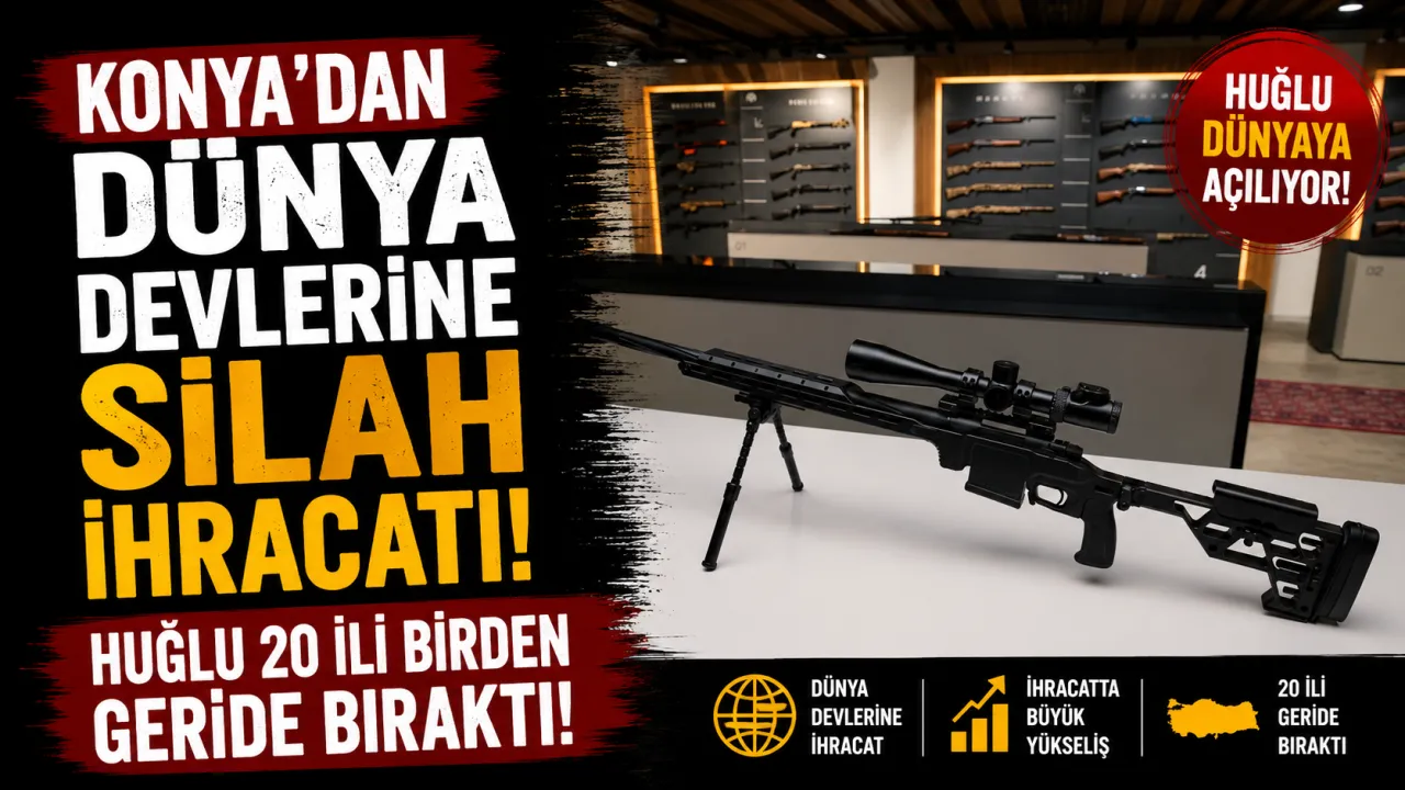 Konya'dan Dünya Devlerine Silah İhracatı: Huğlu 20 İli Birden Geride Bıraktı!