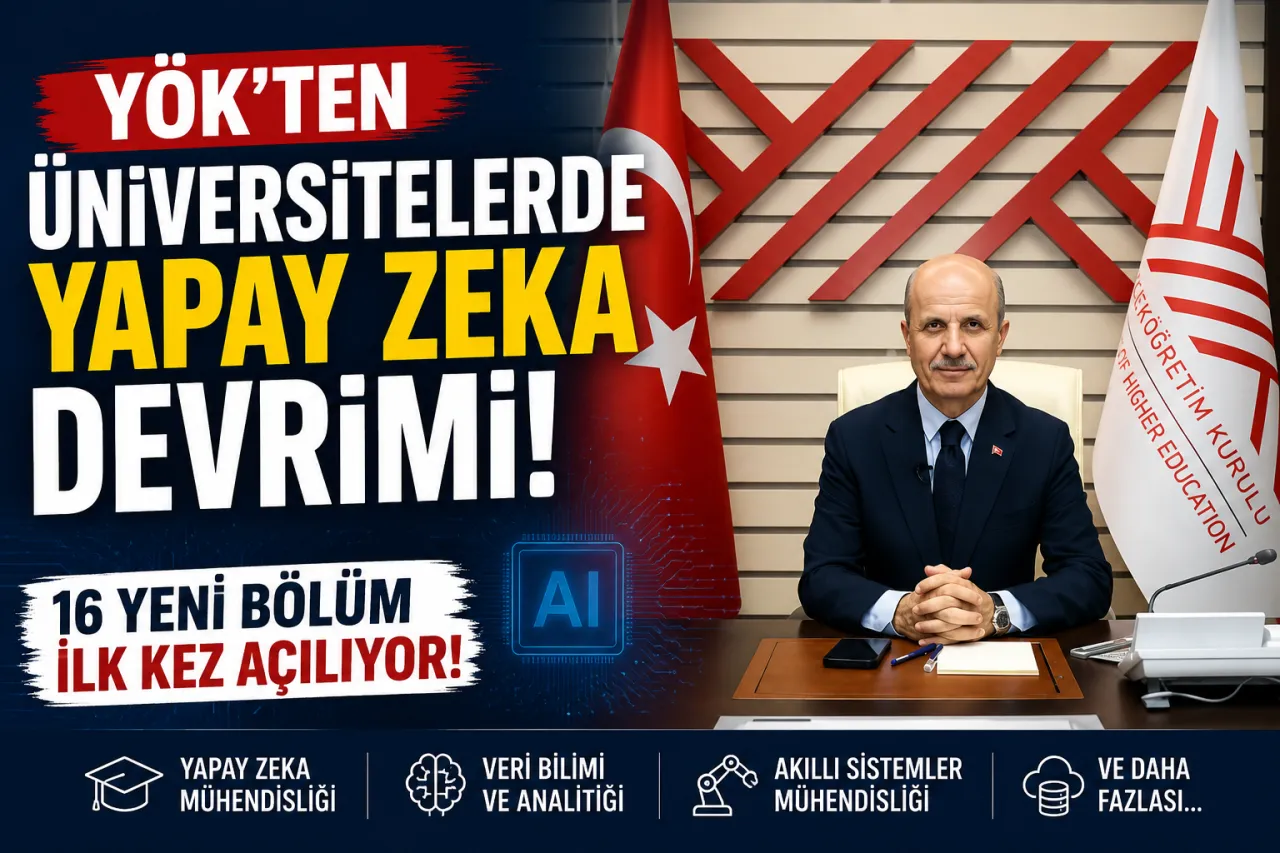 YÖK'ten Üniversitelerde Yapay Zeka Devrimi: 16 Yeni Bölüm İlk Kez Açılıyor!