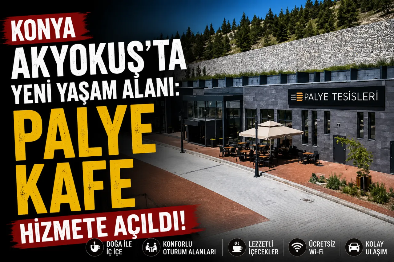 Konya Akyokuş'ta Yeni Yaşam Alanı: Palye Kafe Hizmete Açıldı!