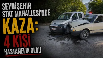 Seydişehir’de Korkutan Çarpışma: 4 Kişi Hastanelik Oldu