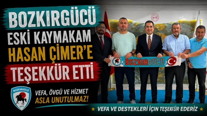 Bozkırgücü’nden Hasan Çimer’e Duygu Dolu Veda: “Kadifeye Sarılmış Çelik”