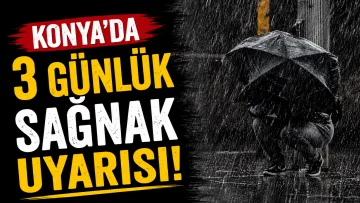 Konya’da Sıcaklık Düşecek, Sağanak Yağış Etkili Olacak