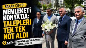 Bakan Çiftçi Memleketi Konya’da: Talepleri Tek Tek Not Aldı