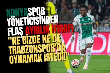 Konyaspor Futbol Şube Sorumlusu Yusuf Küçükbakırcı, Kazeem Olaigbe'nin Ayrılık Nedenini Açıklad