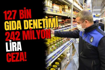 Haziranda 127 Bin Gıda Denetimi: 242,8 Milyon Lira Ceza Kesildi