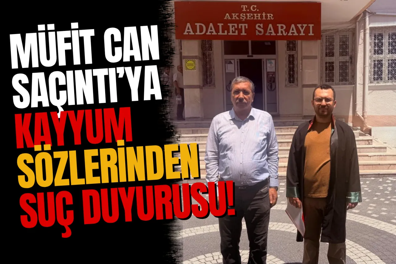 Müfit Can Saçıntı'ya "Kayyum" Sözleri Nedeniyle Suç Duyurusu