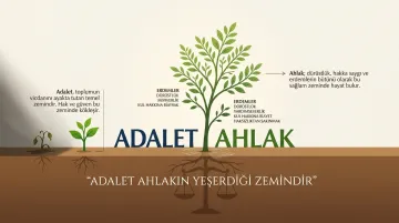 ADALET AHLAKIN YEŞERDİĞİ ZEMİNDİR