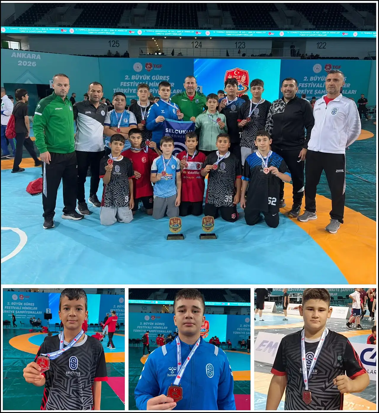 Selçuklu Belediyespor dört branşta Türkiye dereceleri elde etti haber fotoğrafı