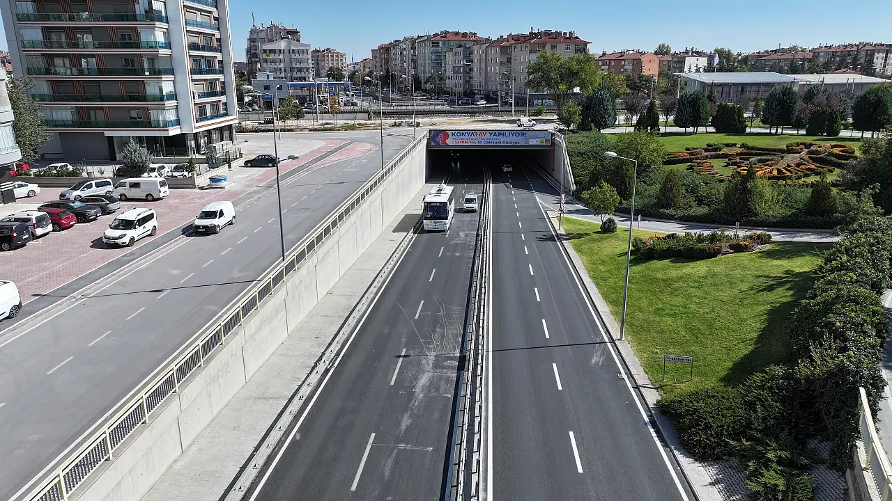 Konya'da 4 ana arterde gece saatlerinde yol çalışması yapılacak haber fotoğrafı
