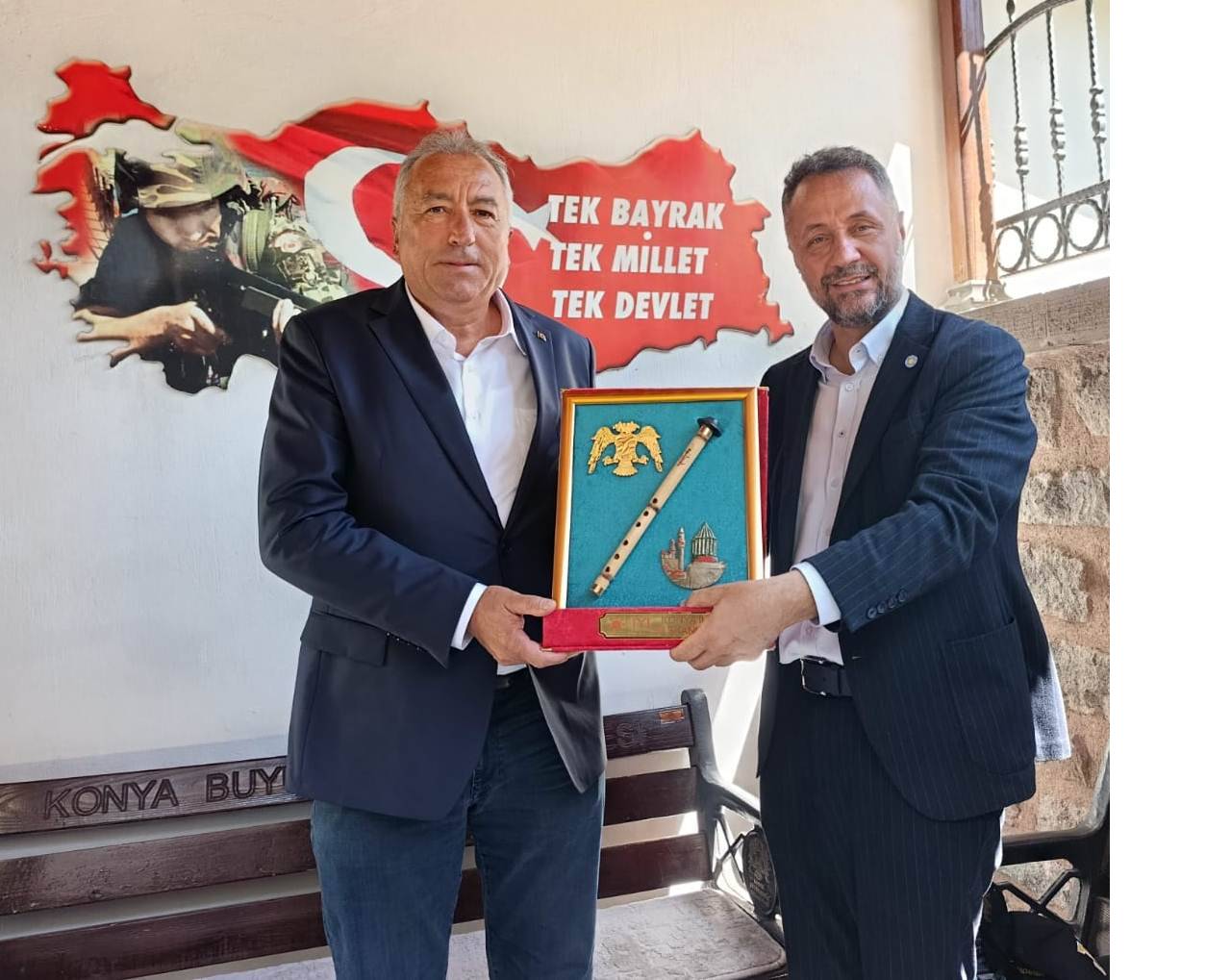 İYİ Parti Konya İl Başkanı Ali Anlaş Konya Şehit ve Gazi Derneğini Ziyaret Etti haber fotoğrafı