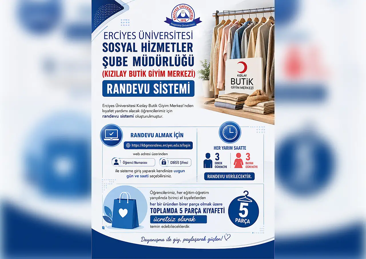 Kayseri'de destek almak isteyen öğrenciler randevu alacak ve 5'i ücretsiz verilecek haber fotoğrafı