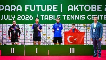 Konyalı sporcu Tahir Efe Şahin Kazakistan'dan bronz madalyayla döndü