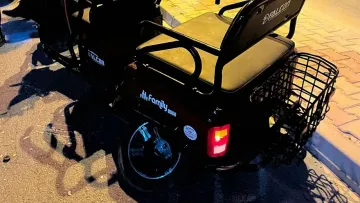 Konya'da otomobil ile üç tekerlekli motosiklet çarpıştı iki kişi yaralandı