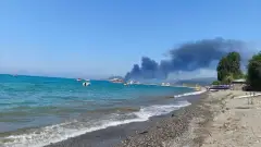 Muğla Fethiye açıklarında yanan gezi teknesindeki 115 kişi kurtarıldı
