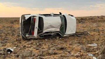 Siverek'te şarampole devrilen otomobildeki yolcu hayatını kaybetti