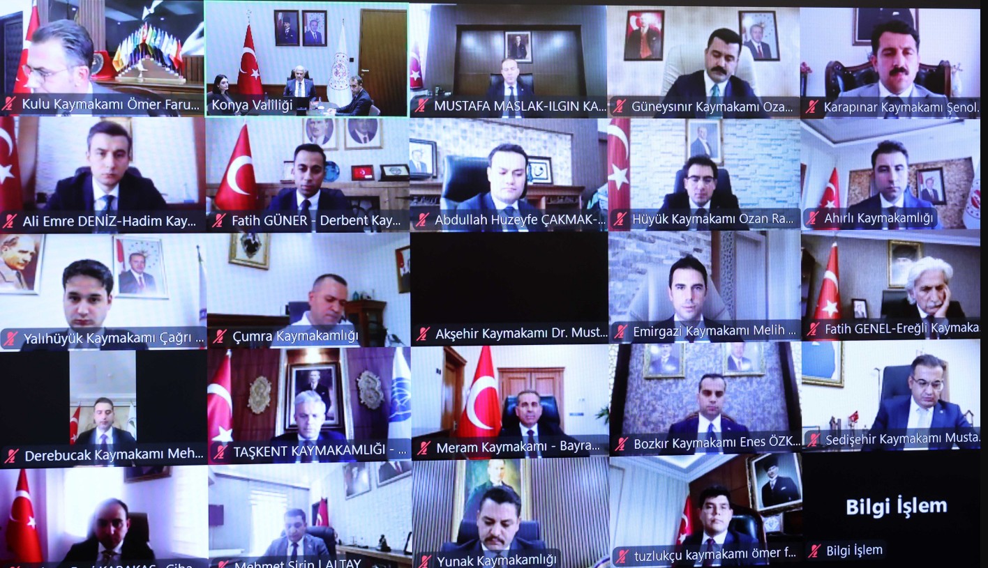 Konya'da Vali İbrahim Akın başkanlığında kaymakamlar toplantısı gerçekleştirildi haber fotoğrafı