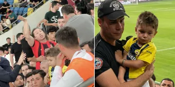 Minik taraftarın formasını zorla çıkaran şüpheli gözaltına alındı