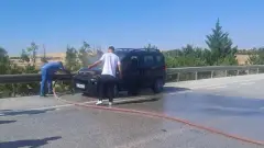 Konya'da Seyir Halindeki Araçta Çıkan Yangın Paniğe Neden Oldu