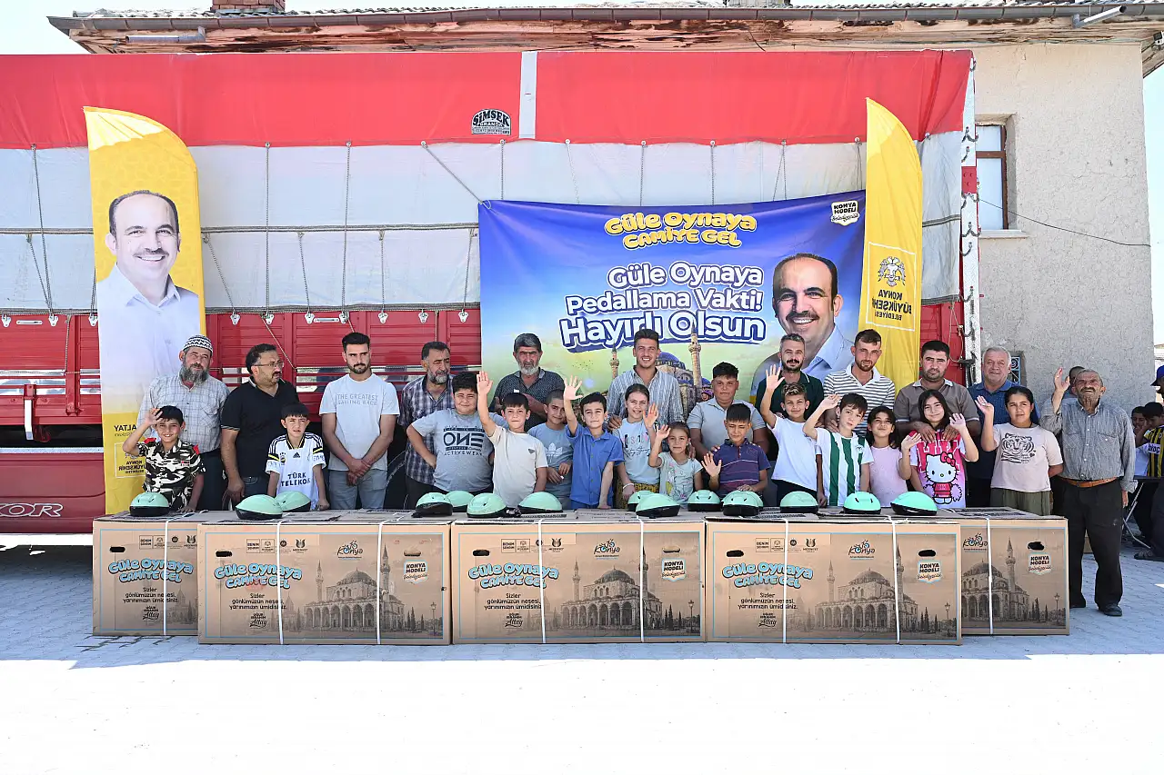 Konya'da Düzenlenen Etkinlikle 13 Bin Çocuğa Bisiklet Dağıtıldı haber fotoğrafı