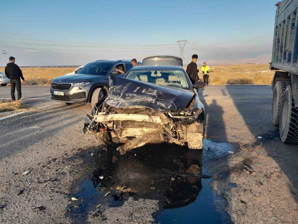 Karapınar’da yürekleri ağza getiren kaza haber fotoğrafı