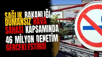 Sağlık Bakanlığı Dumansız Hava Sahası Kapsamında 46 Milyon Denetim Gerçekleştirdi