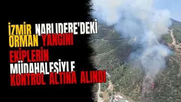 İzmir Narlıdere'deki Orman Yangını Ekiplerin Müdahalesiyle Kontrol Altına Alındı