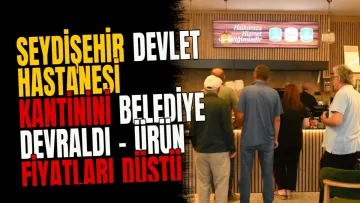 Seydişehir Devlet Hastanesi Kantinini Belediye Devraldı - Ürün Fiyatları Düştü