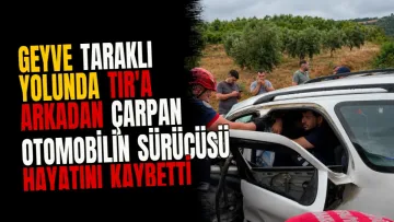 Geyve Taraklı yolunda TIR'a arkadan çarpan otomobilin sürücüsü hayatını kaybetti