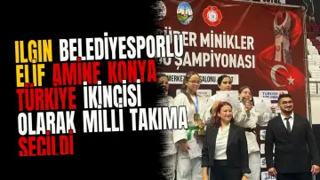 Ilgın Belediyesporlu Elif Amine Konya Türkiye ikincisi olarak milli takıma seçildi