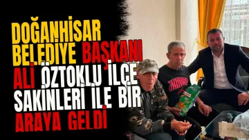 Doğanhisar Belediye Başkanı Ali Öztoklu ilçe sakinleri ile bir araya geldi