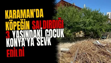Karaman'da Köpeğin Saldırdığı 3 Yaşındaki Çocuk Konya'ya Sevk Edildi